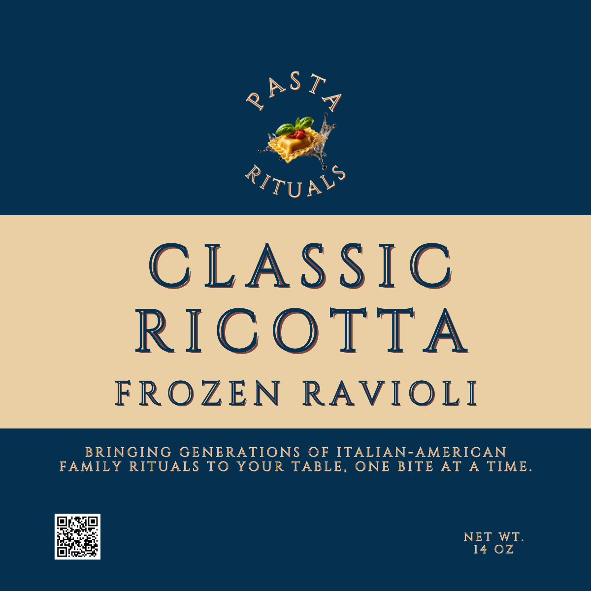 Classic Ricotta Frozen Ravioli 14 oz
